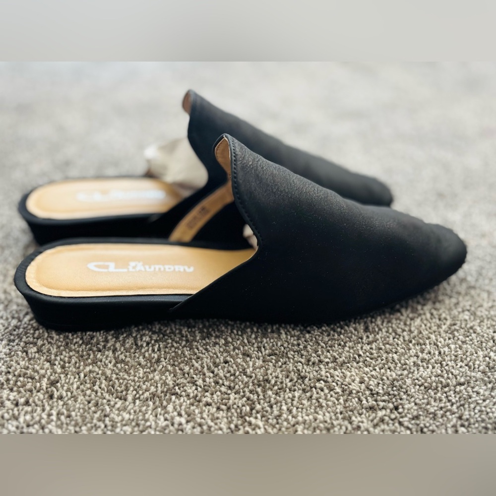CL by Laundry Elegant Black Mules